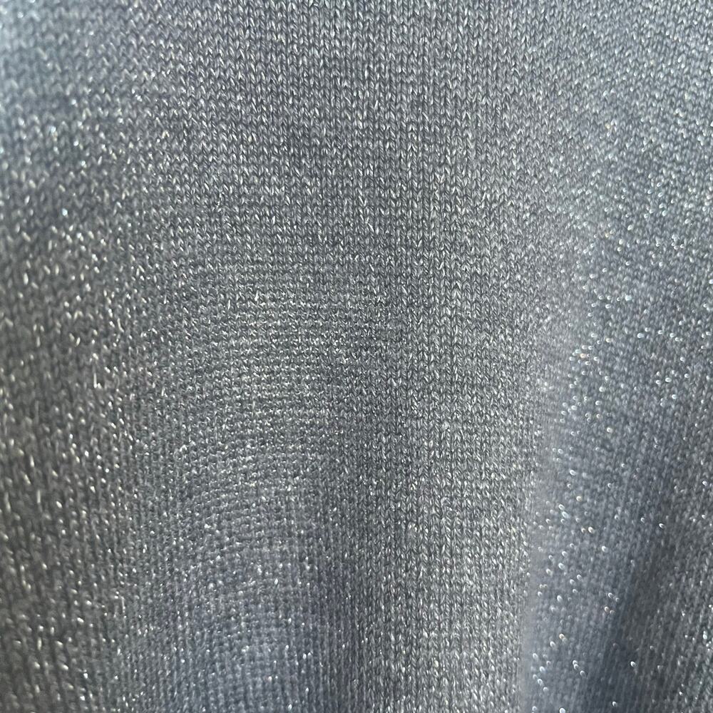 White House Black Market Sz L open front metallic cardigan - Picture 13 of 13